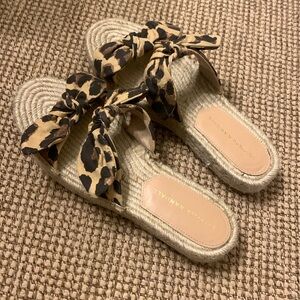 Loeffler Randall animal print espadrilles